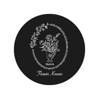 Flower Knows Florist Logo with URL Link