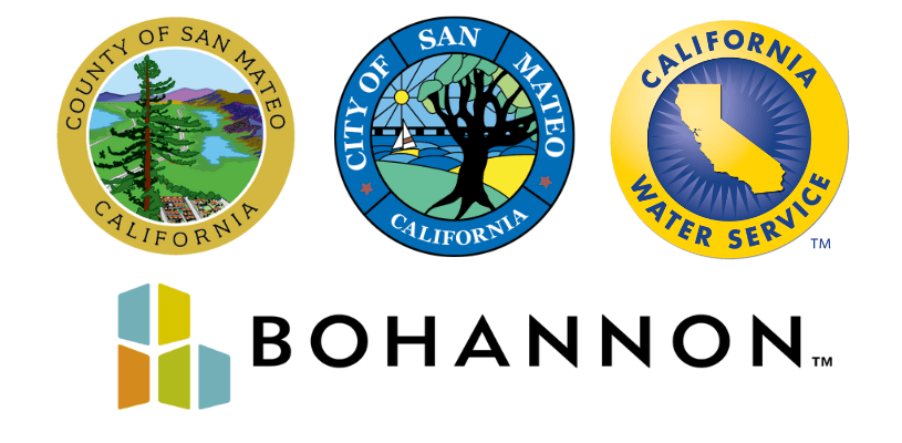 Logos - County of San Mateo, City of San Mateo, Cal Water, Bohannon